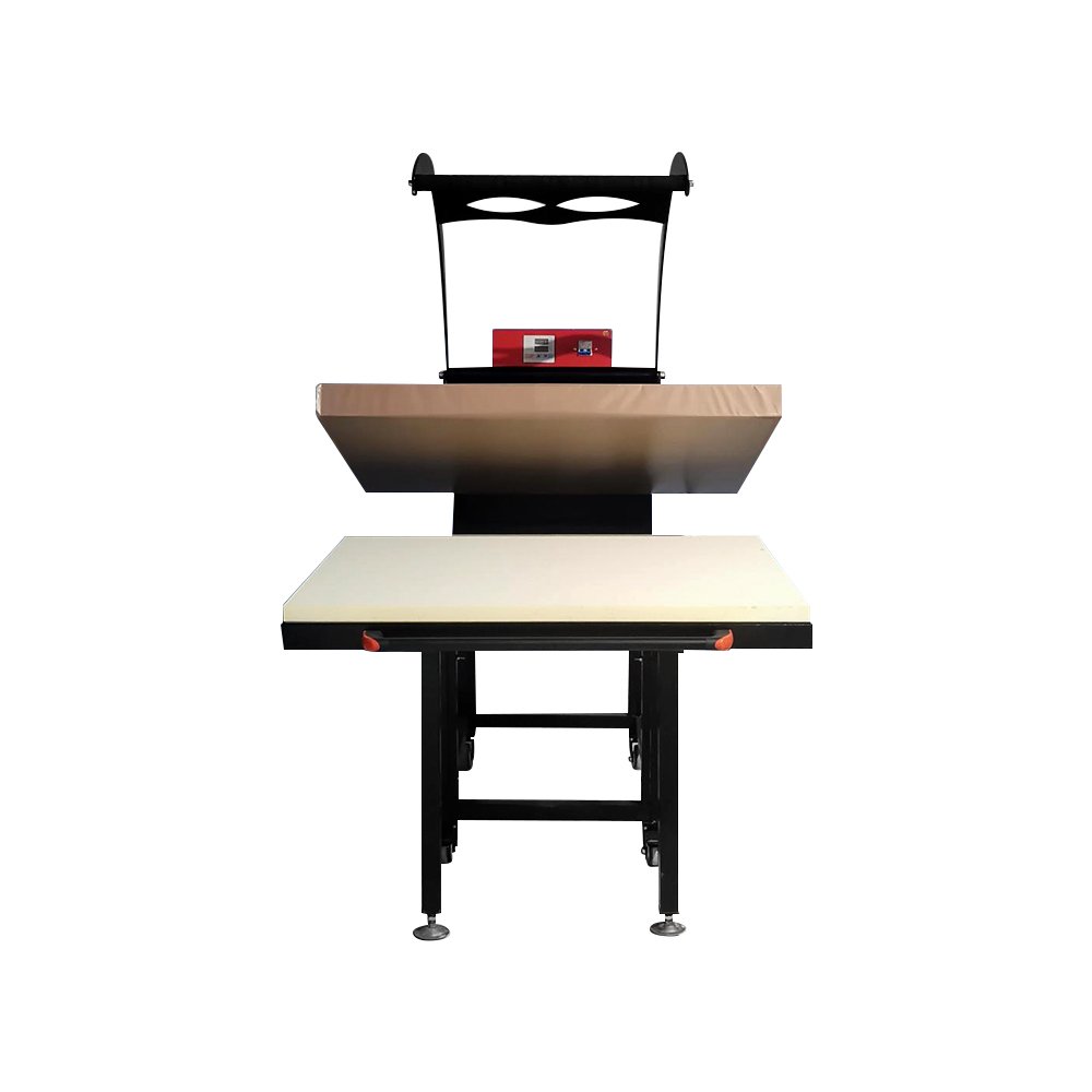 manual large format sublimation iron with silicone rubber pad heat press machine80*100cm