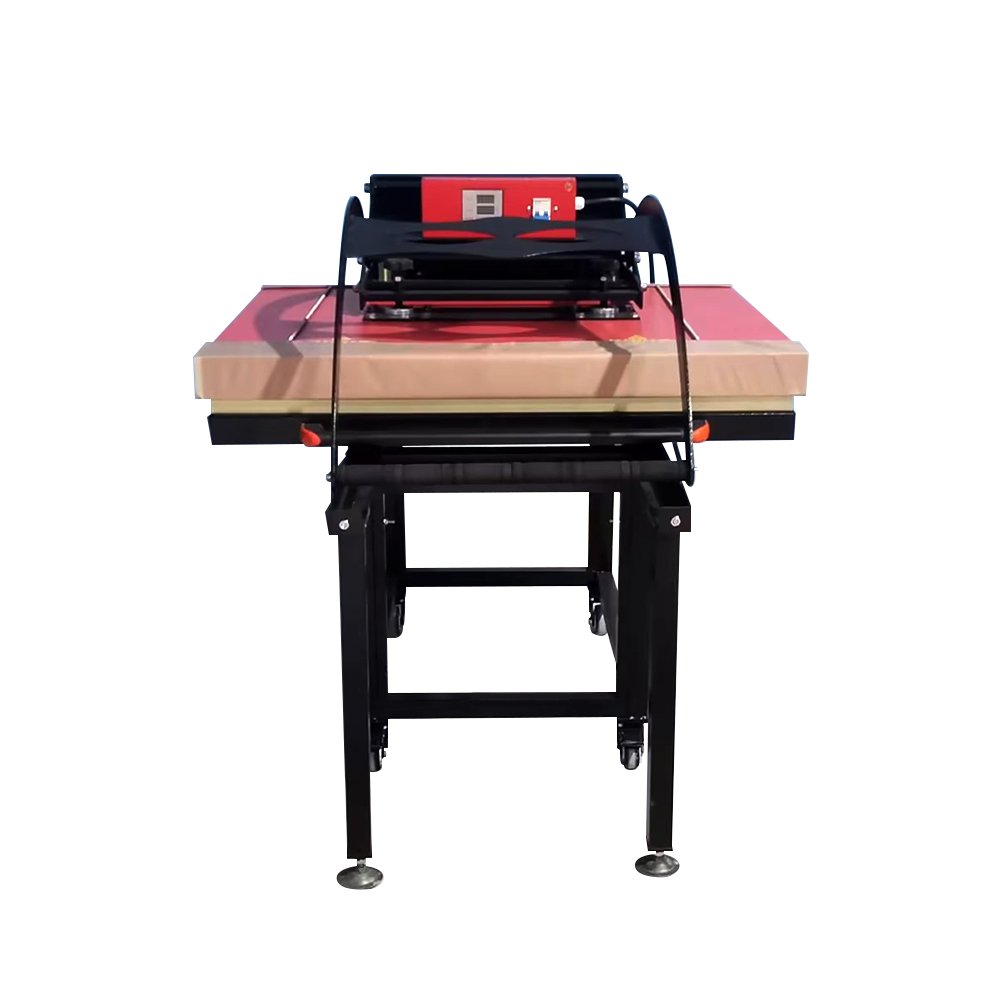 manual large format sublimation iron with silicone rubber pad heat press machine80*100cm