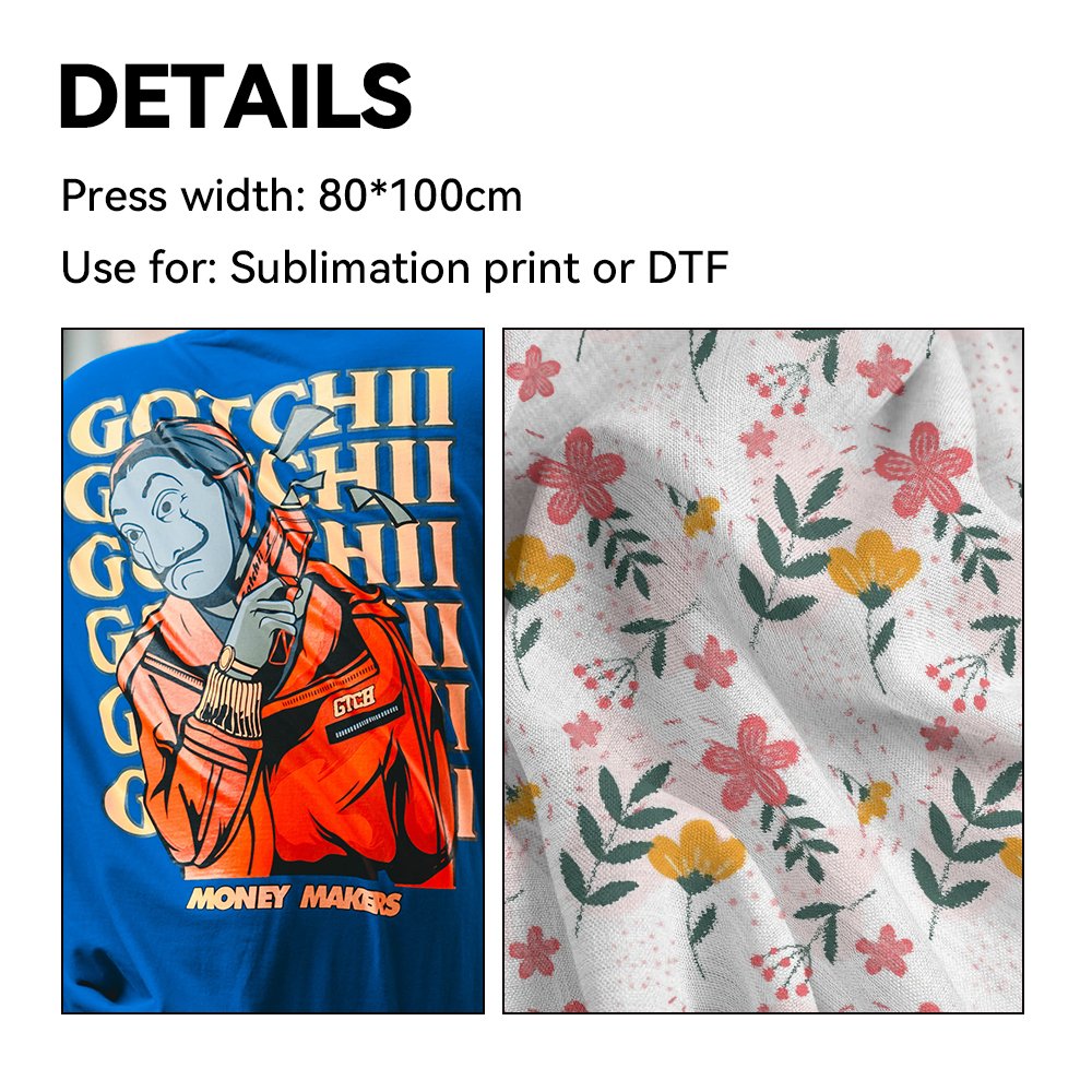 manual large format sublimation iron with silicone rubber pad heat press machine80*100cm