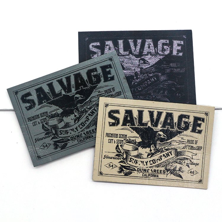 Custom jeans leather label logo leather patch tags for clothes leather
