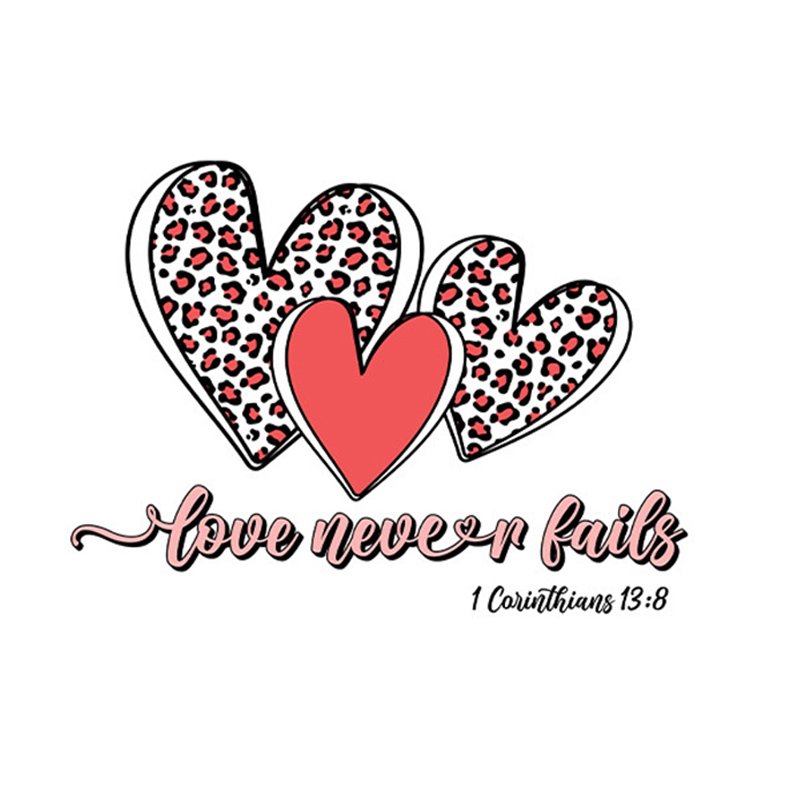 Valentine's Day Custom Plastisol dtf Ready to Press Heat Transfer Labels for T Shirts Heat Press Stickers Transfer Printing