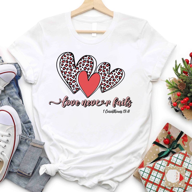 Valentine's Day Custom Plastisol dtf Ready to Press Heat Transfer Labels for T Shirts Heat Press Stickers Transfer Printing