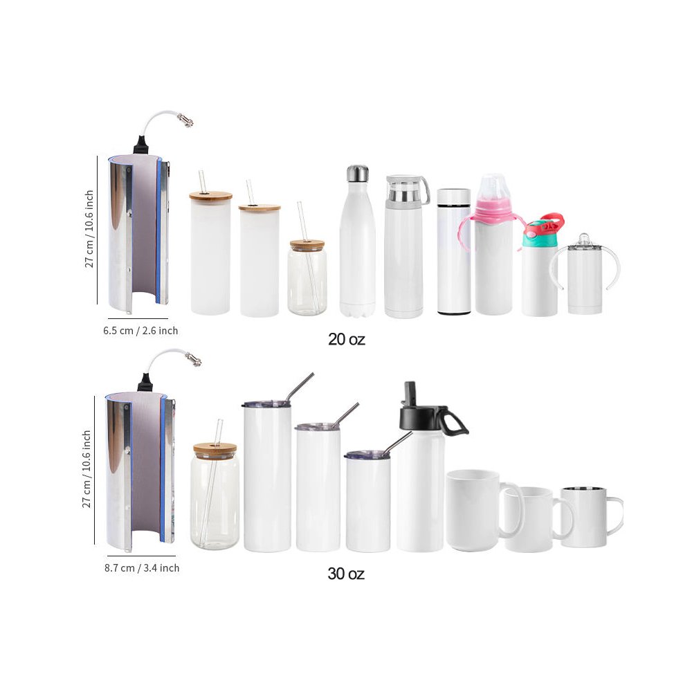 Hot New 20OZ 30OZ Automatic Metal Tumbler Cup Mug Heat Transfer Maker Plate Heat Press Machines for Transfer Printing
