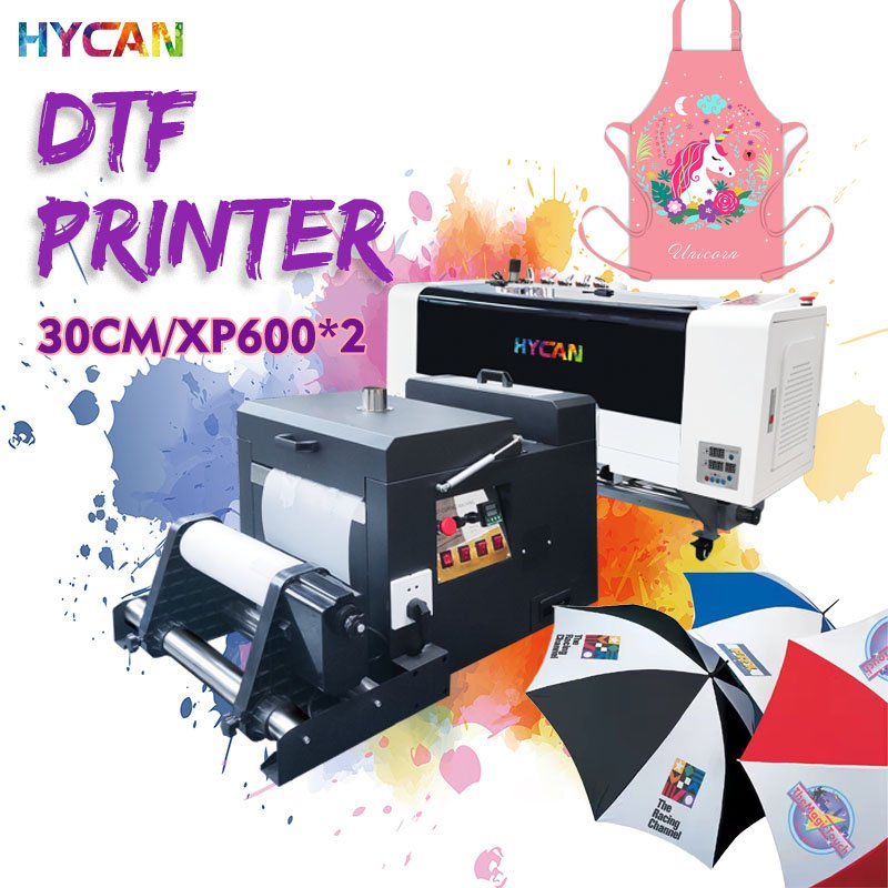 12 inch Garment Print Heat Transfer T-Shirt textile fabric Digital Inkjet Pet Film 30cm DTF printer for diy Tshirt