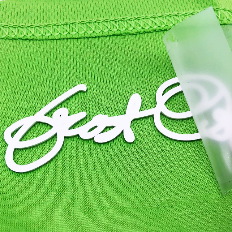 High Quality Embossed Logo 3D Silicone Heat Transfer Printing Label for T-Shirt