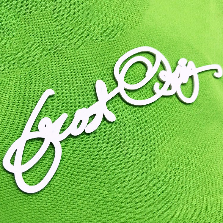 High Quality Embossed Logo 3D Silicone Heat Transfer Printing Label for T-Shirt