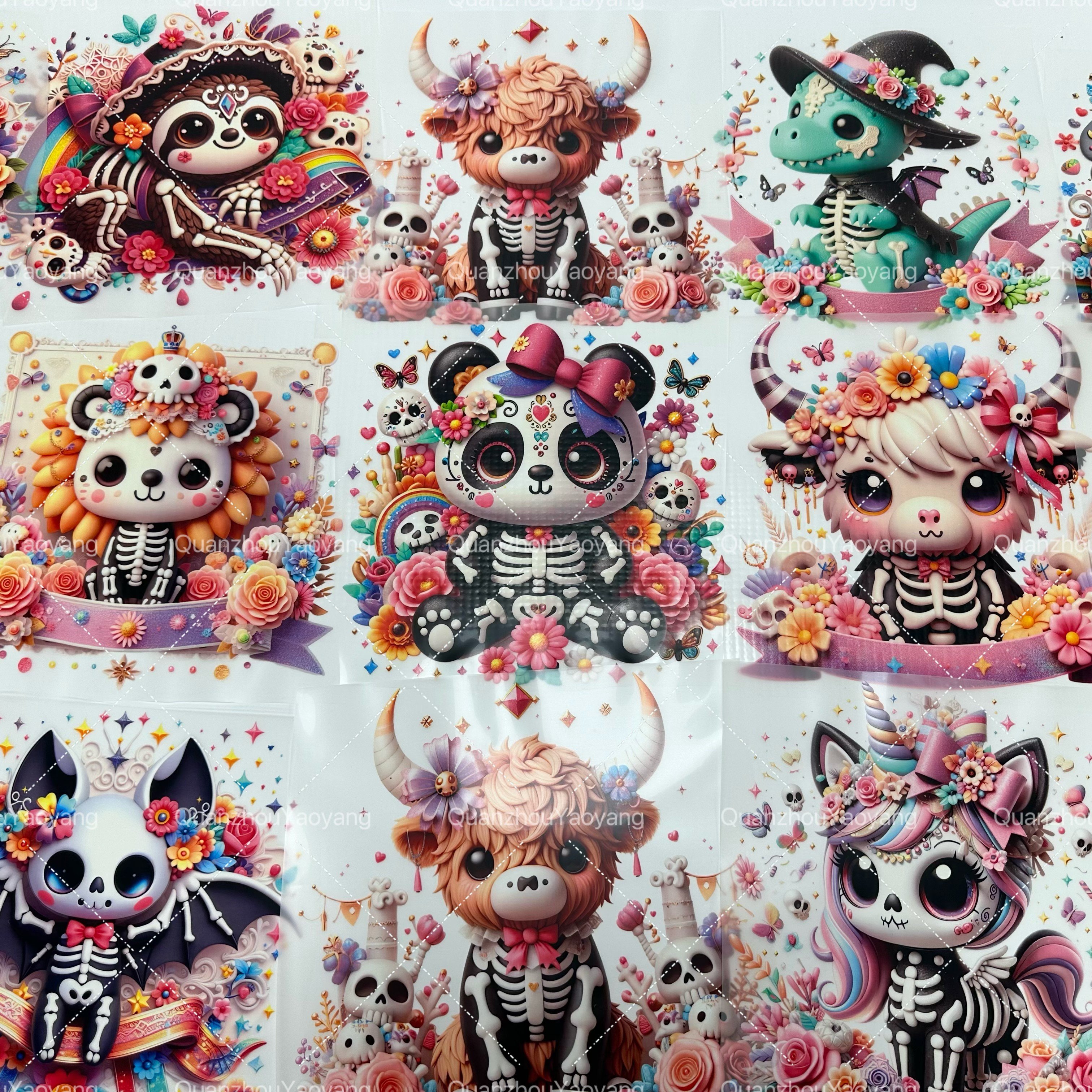 Plastic Heat Transfer Printing DTF On Clothes patches for Children clothing Transfers For T-Shirt Washable Heat Patch