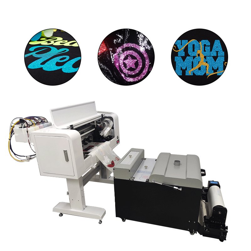 DTF Printer with Power Shaker 30cm Heat Transfer for Any Fabric Canvas Garment roll to roll digital label printing machine