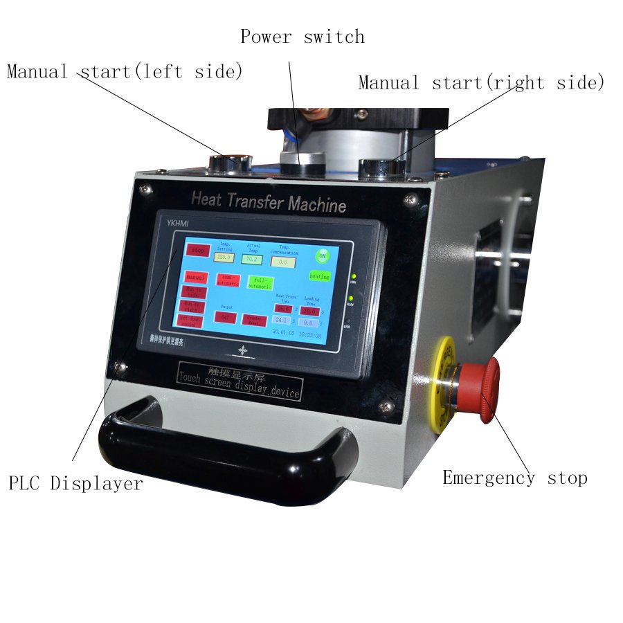 Automatic Pneumatic Double Digital T-shirt Printing Heat Press machines 38*38cm