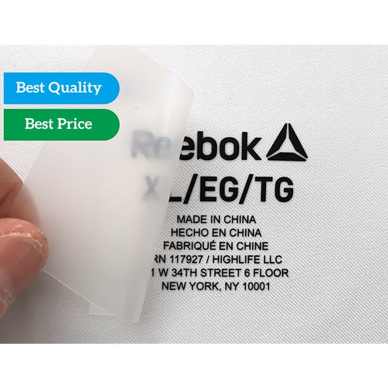 Custom Transfer Printing Heat Garment Label Heat Transfer Sticker Print Transfers For T Shirt