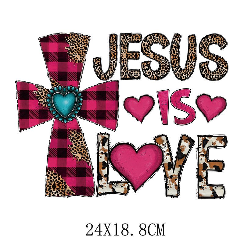 New Washable Hot Stamping Stickers Saint Valentine's Day Heat Transfers Printed Designs For T Shirts