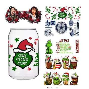 Custom Water Transfer Printing Waterproof UV Transfer Stickers DTF Printing for Cup