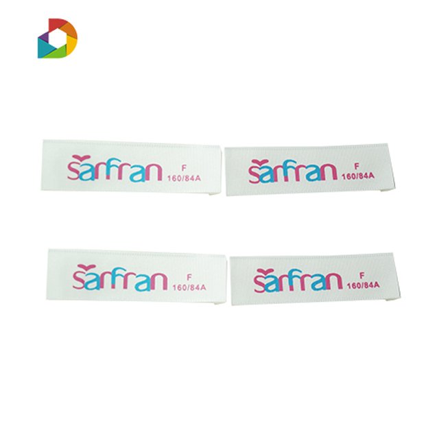 Transfer Printing Custom Labels Cotton Garment Warning Label Garment & Processing Accessories for Clothing Brand Satin Cloth