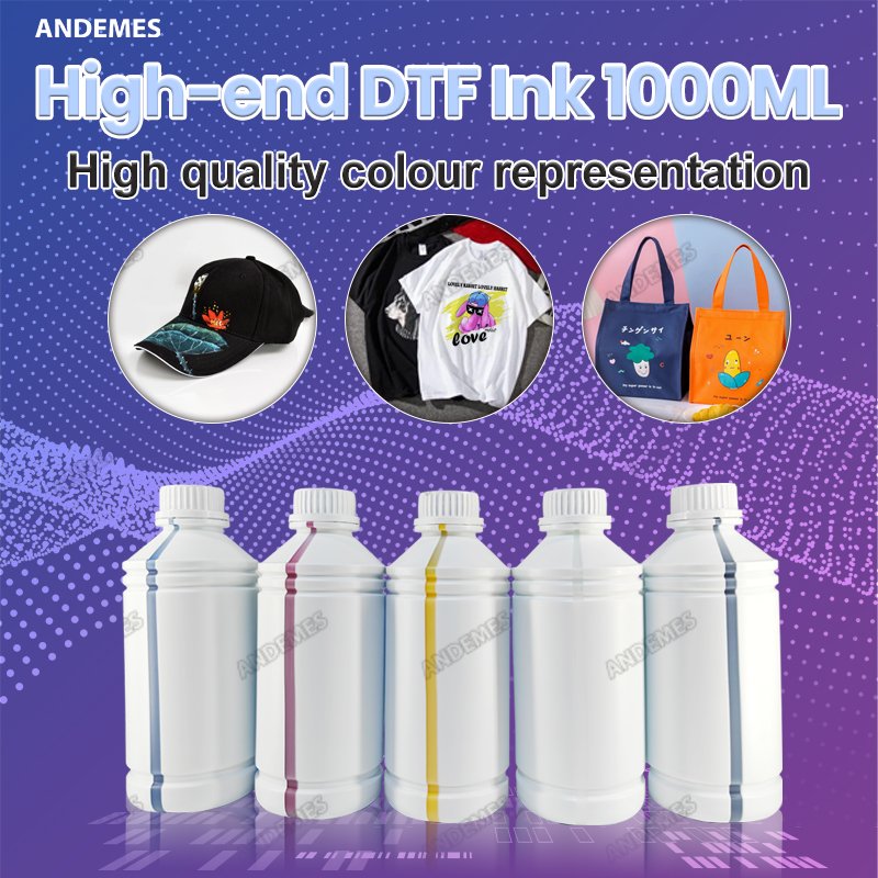 New product DTF printer ink Heat Transfer Textile Printing 1000ML CMYK White printing dtf ink