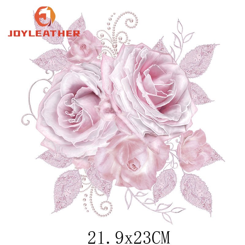 Factory Direct Iron Sticker Logo Design High heel heat transfers flower designers vinyl