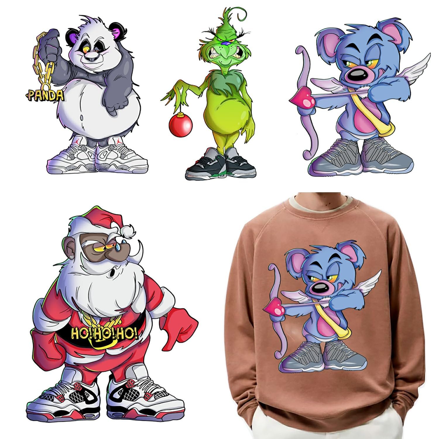 Wholesale Custom Puff Heat Transfer Printing 3D Raised Vinyl Stickers PET Logo Transfers Garment Decoration Fast Shipping