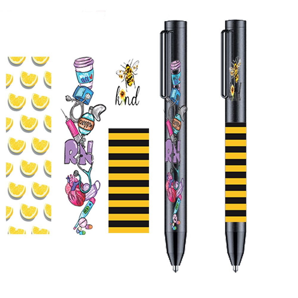 Private Label Wholesale Custom Packaging Transfer Name Logo Sticker Printing UV DTF Pen Wraps Transfer Film Decals For Pens