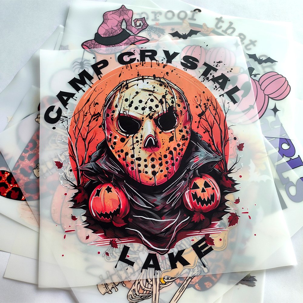 Custom Design Halloween Pumpkin Heat Transfer Designs Wholesale Screen Print Heat Transfers Dtf heat Transfers For T Shirts