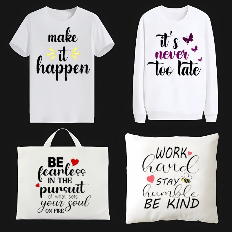 Best Sellers Label Stickers Heat Vinyl Applications Diy Stickers Clothing Transfer Printing Irons DTF Thermal Transfer Sticker