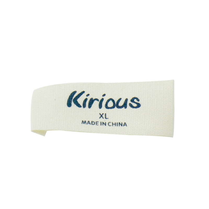 NX038 Wholesale natural color custom printed twill herringbone cotton ribbon with logo