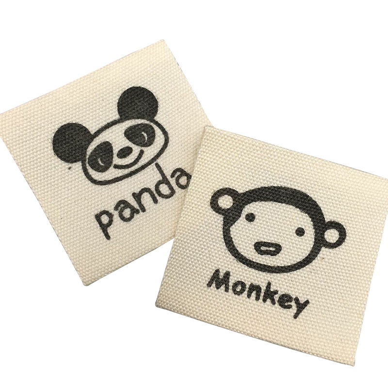 NX038 Wholesale natural color custom printed twill herringbone cotton ribbon with logo