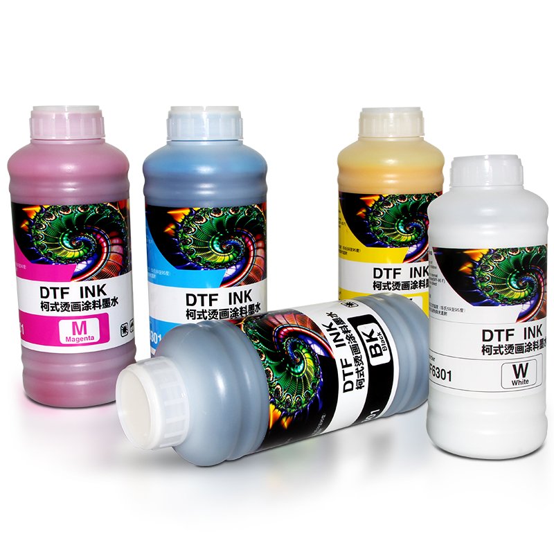 High Quality DTF Heat Transfer Printing Ink 1L KCMY LC LM White Ink DTF Ink for Eps L1800 XP600 I3200 DTF Printers