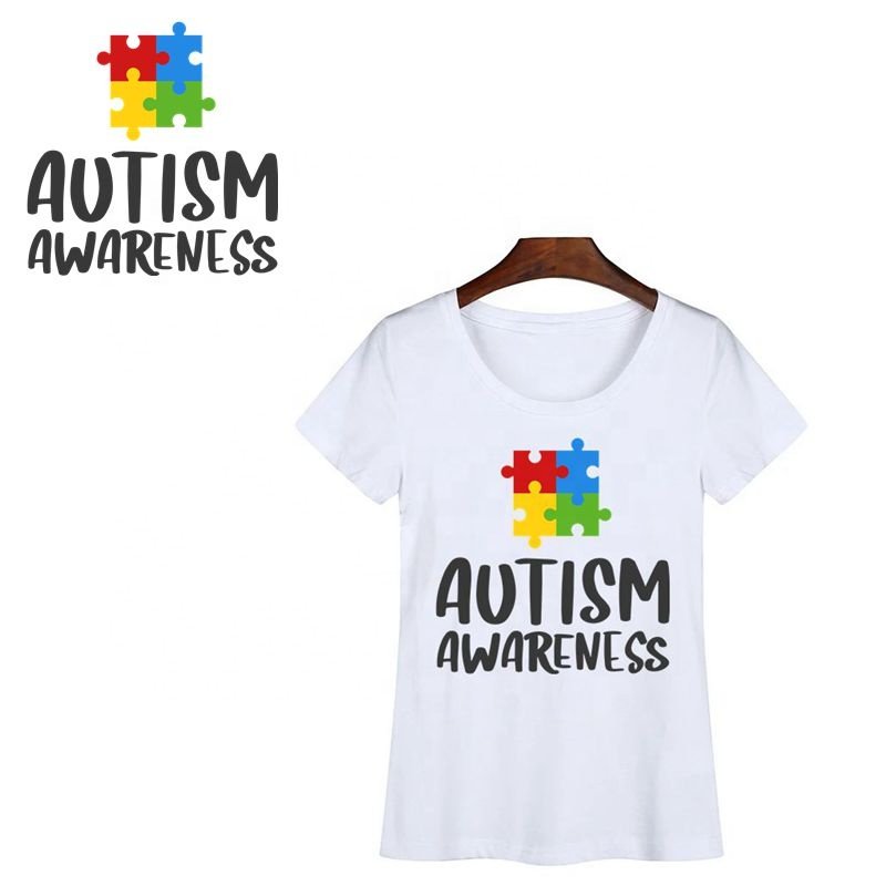 Wondove 28 Styles Custom Autism Awareness Printable DTF Plastisol Heat Press Printing Transfer Iron on Stickers Design