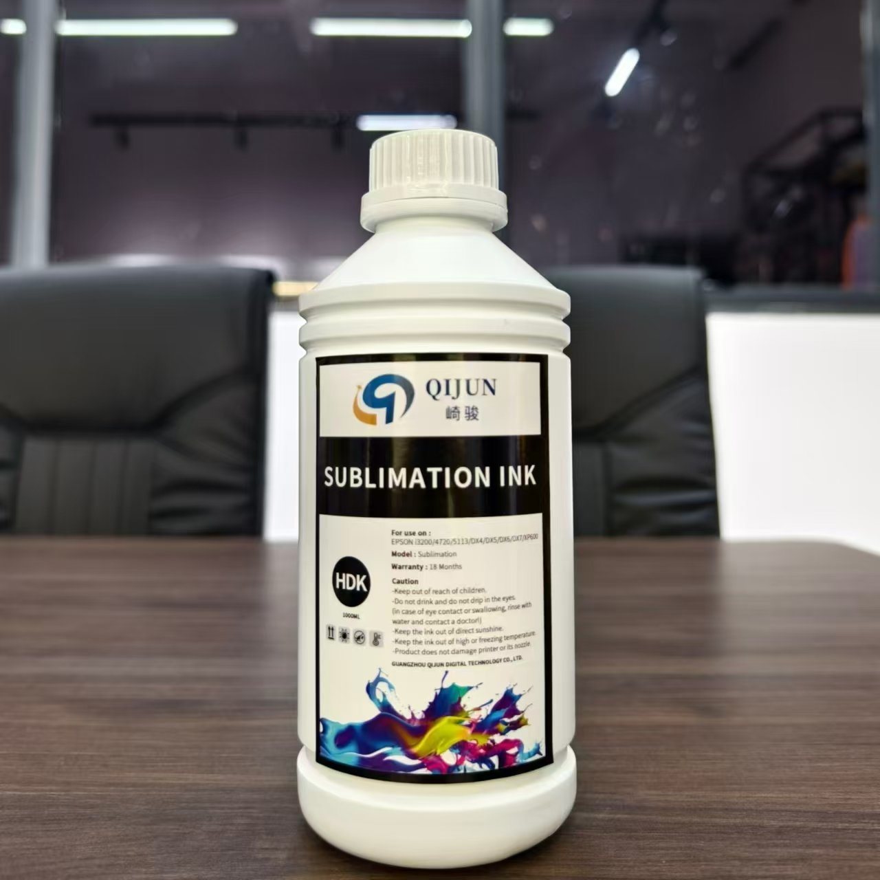 SubliQijun High Performance 1000ml sublimation ink i3200 for digital textile printing machine