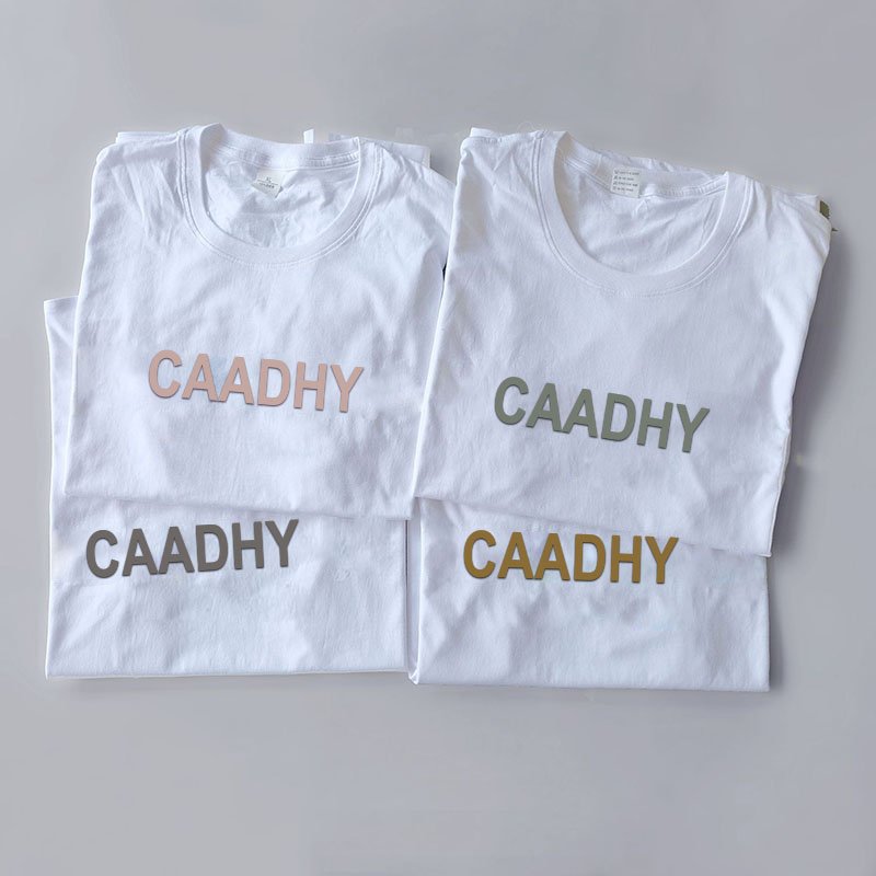 For Clothes New Fashion Heat Transfer Custom Logo 3D Silicone Garment Vinyl Designer Heat Transfer Printing on T Shirt 100 Pcs