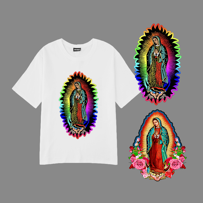 Screen Print Transfers Factory Custom Vinyl Cotton Heat Transfer Sticker Vinyl Designs Heat Transfer Printing on T Shirt CN;FUJ