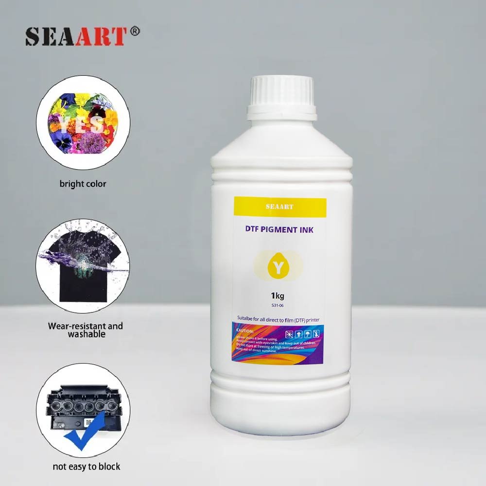 Factory Price Direct to Film White Ink CMYK Plastisol PIgment Digital Heat Transfer Printing DTF Ink For Epson Printers