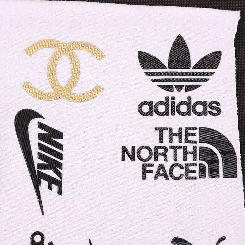custom High quality pu vinyl heat transfer 3d puff heat transfer vinyl TPU Silicone Labels for Clothing t-shirt