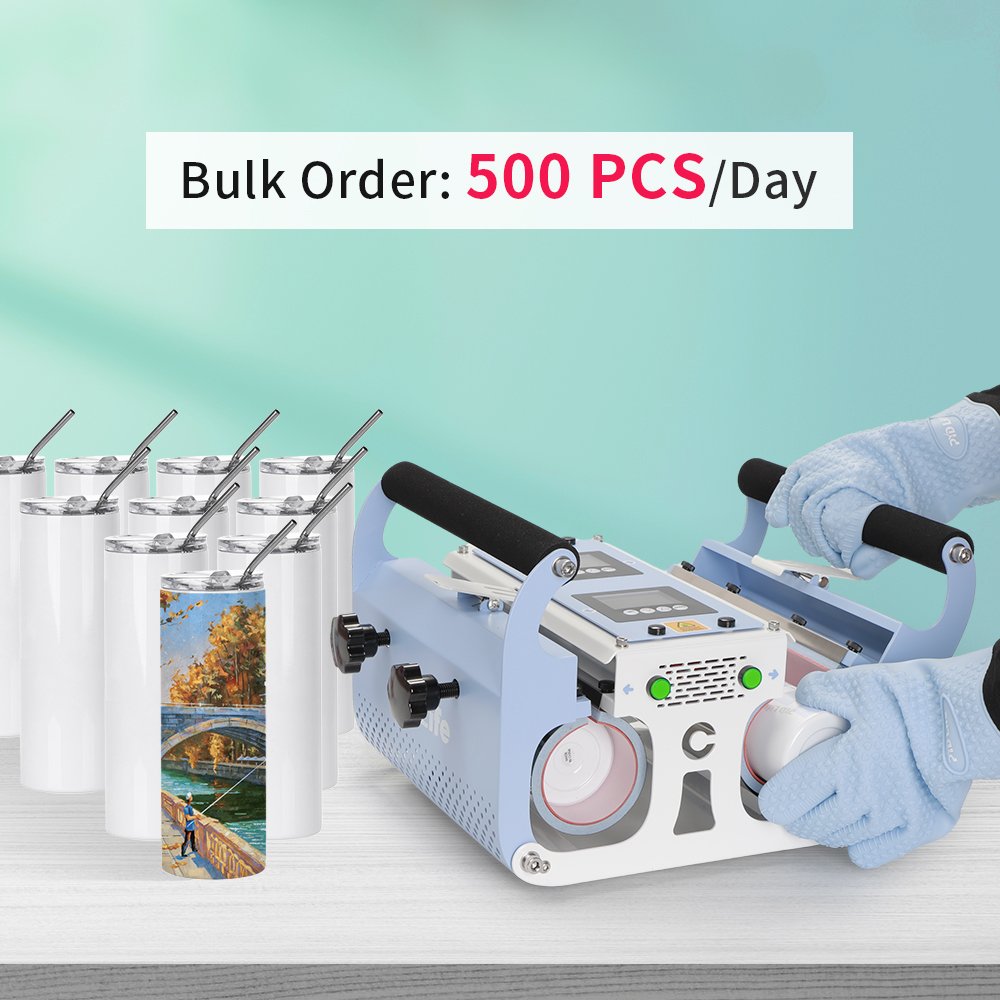 2025 PYD Life 30oz Double Station Dual Heat Press Machine Digital Sublimation Transfers Ready To Press For Mugs Cup Tumblers