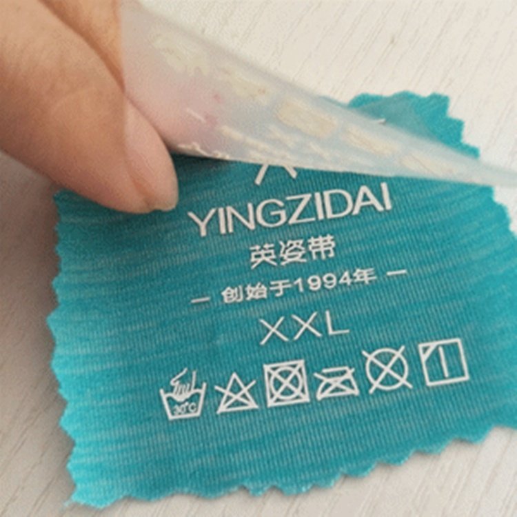 Factory Cheap Custom Heat Transfer Neck Label T Shirt Tags Custom Logo Silicone Print Care Label For Clothes