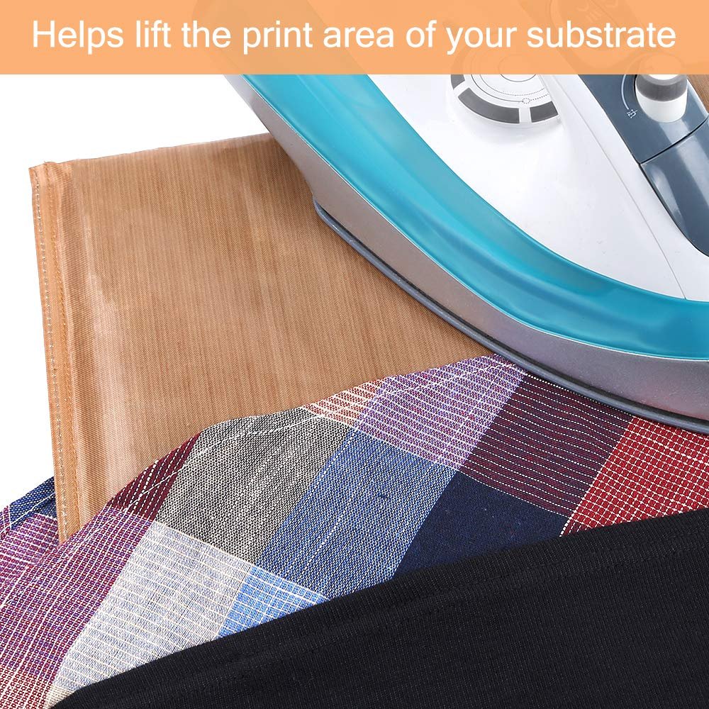 Best Selling Bsci Factory 5X5" Brown Ptef Coated Heat Press Transfer Pillow