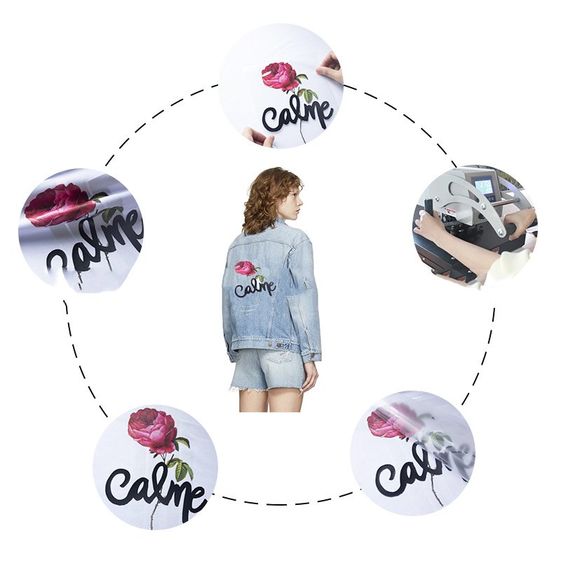 Fast Free Sample Labels Sticker Designs Custom Logo Plastisol DTF Ready to Press Heat Transfers Printing for T-Shirt