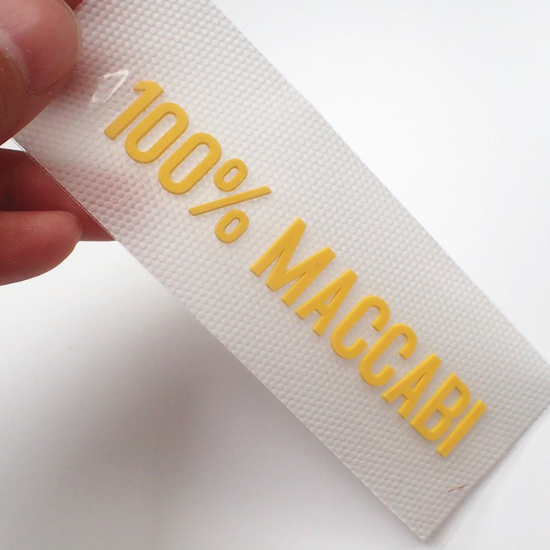 Custom Silicone Rubber Tagless Labels Heat Transfer With 3d Letters And Numbers Name Patch Logo Transfer Printing