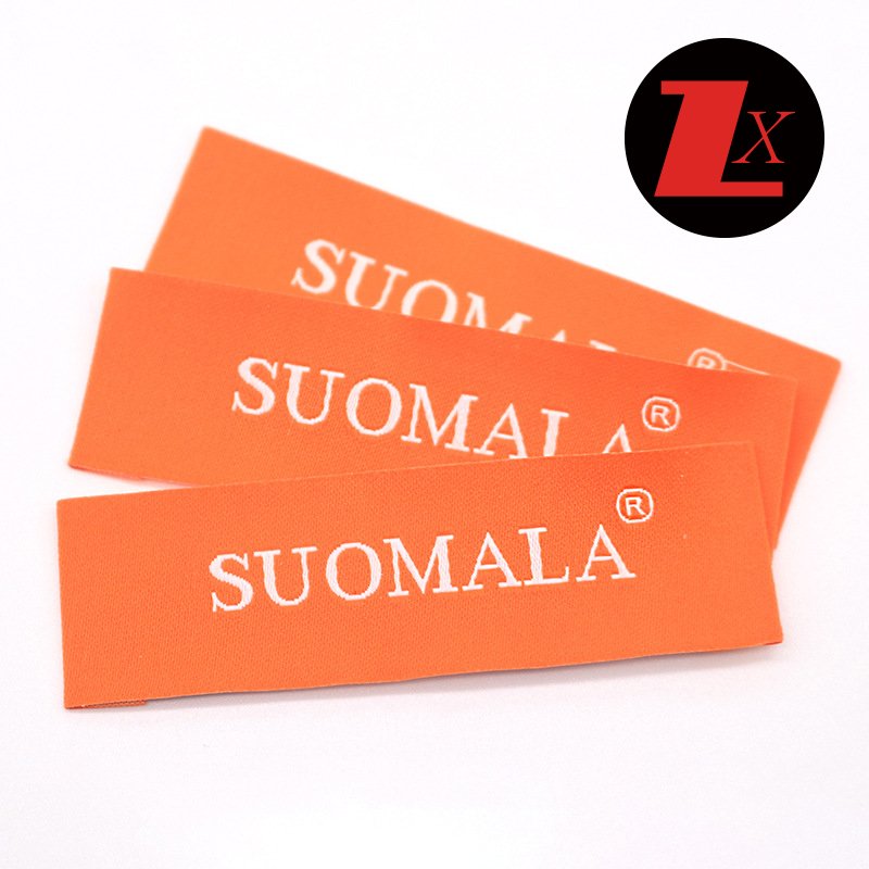 Cotton cloth woven label damask woven logo Supplier Custom Private clothing labels custom printed product label