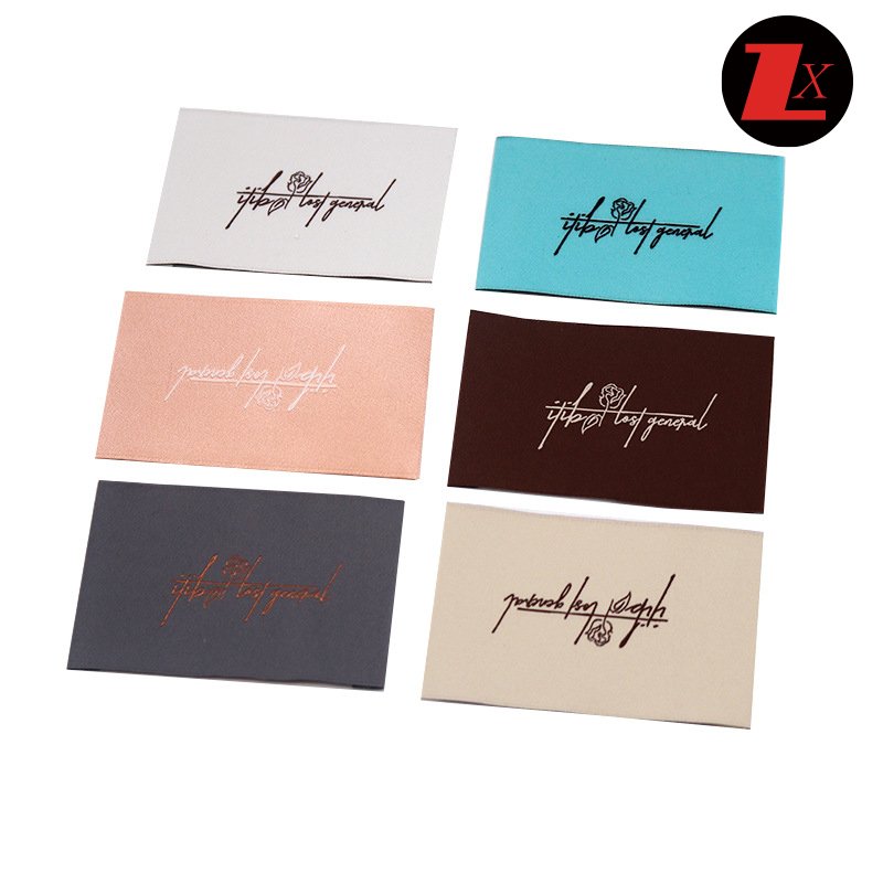 Cotton cloth woven label damask woven logo Supplier Custom Private clothing labels custom printed product label