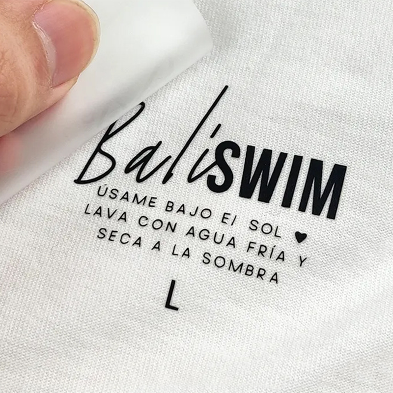 Neck Transfer Label Custom Heat Transfer Logo For Clothing Custom Neck Tag Shirt Label Size Label