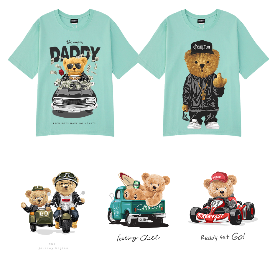 Wholesale heat transfer vinyl design Mickey print custom for T-shirts