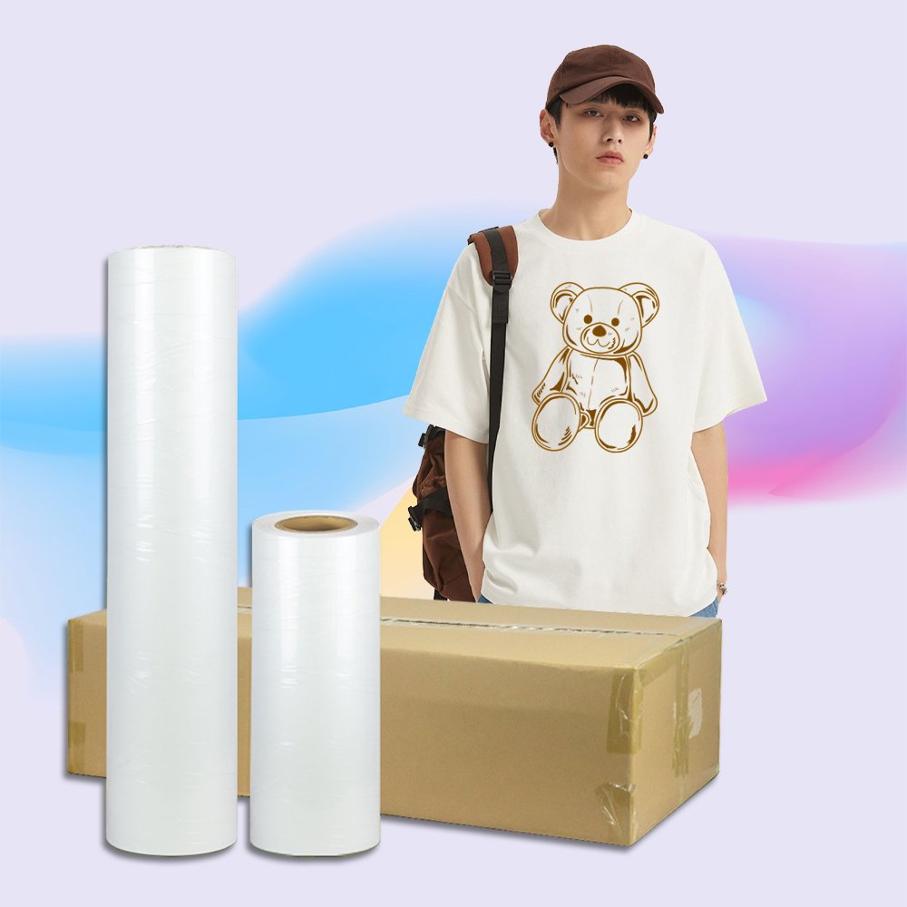 A1 Dtf transfer Paper A3 A4 30m 33cm 47cm 60cm Clear Pet Sheet Roll Heat transfer Paper For Dark Shirts printing Dtf Film Roll