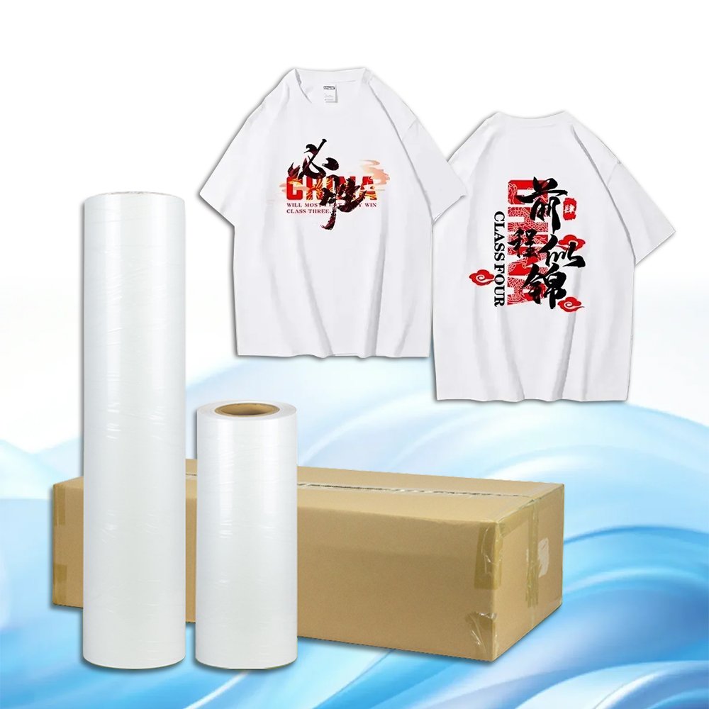 A1 Dtf transfer Paper A3 A4 30m 33cm 47cm 60cm Clear Pet Sheet Roll Heat transfer Paper For Dark Shirts printing Dtf Film Roll