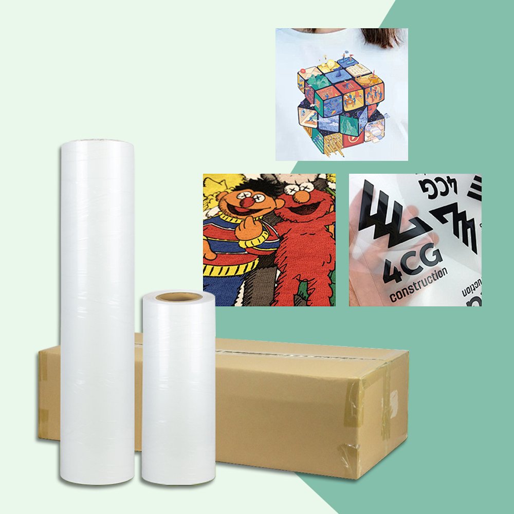 A1 Dtf transfer Paper A3 A4 30m 33cm 47cm 60cm Clear Pet Sheet Roll Heat transfer Paper For Dark Shirts printing Dtf Film Roll