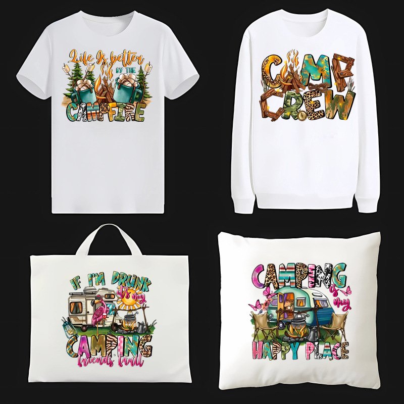 Hot Sale Custom Cartoon Transfer Printed Vinyl Sticker Plastic Sol Heat Transfer Printed t-Shirt DTF Thermal Transfer Sticker