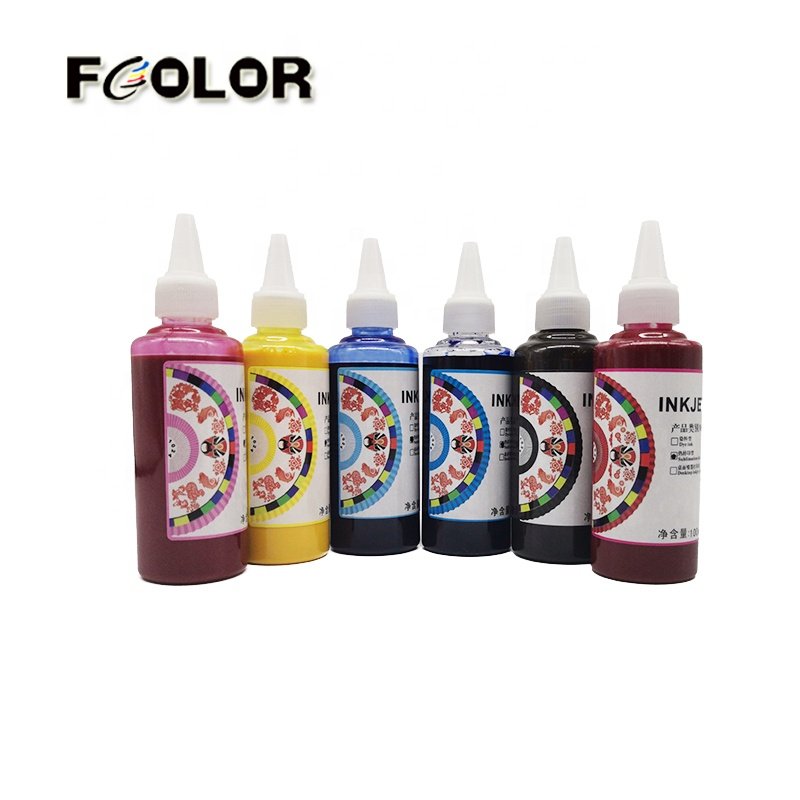 Fcolor 100ML 1L Dark Black Sublimation Ink for Epson Eco Tank L1300 L3110 L3210 L3150 L4150 Printer