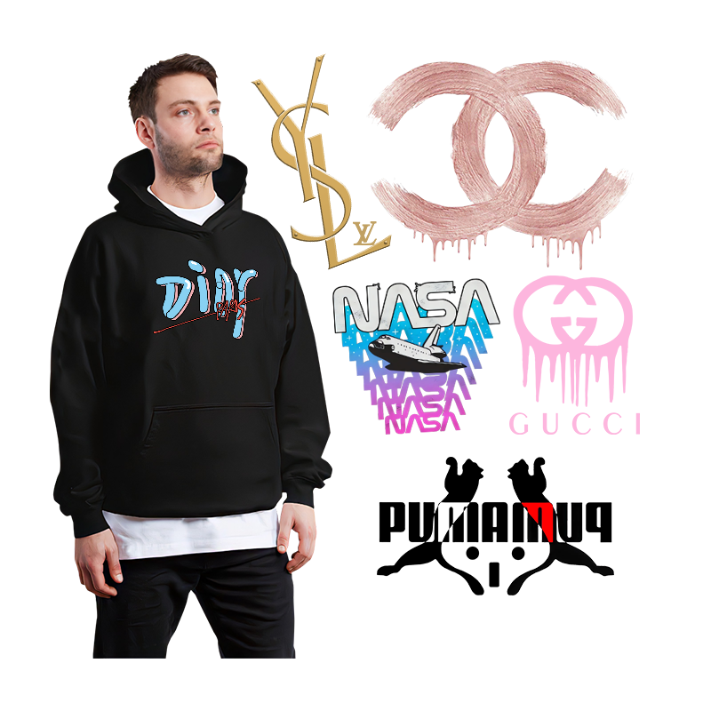 DTF transfer printing technology for immediate pressure and heat transfer printing of vinyl based logo transfer printing clothin