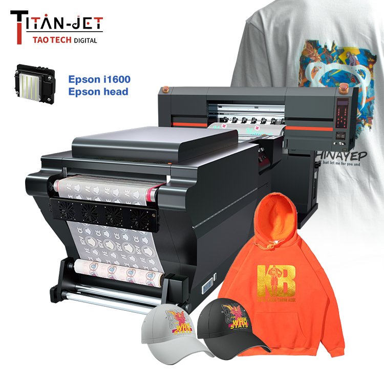 Digital T Shirt Textile Printing Machine DTF Printer With four i3200 Print Heads