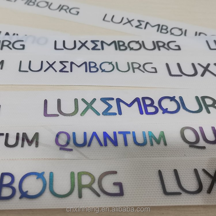XinHeng Garments Label Printing Logo Heat Transfer Label Plastisol Screen Print Heat Transfer Sticker Design