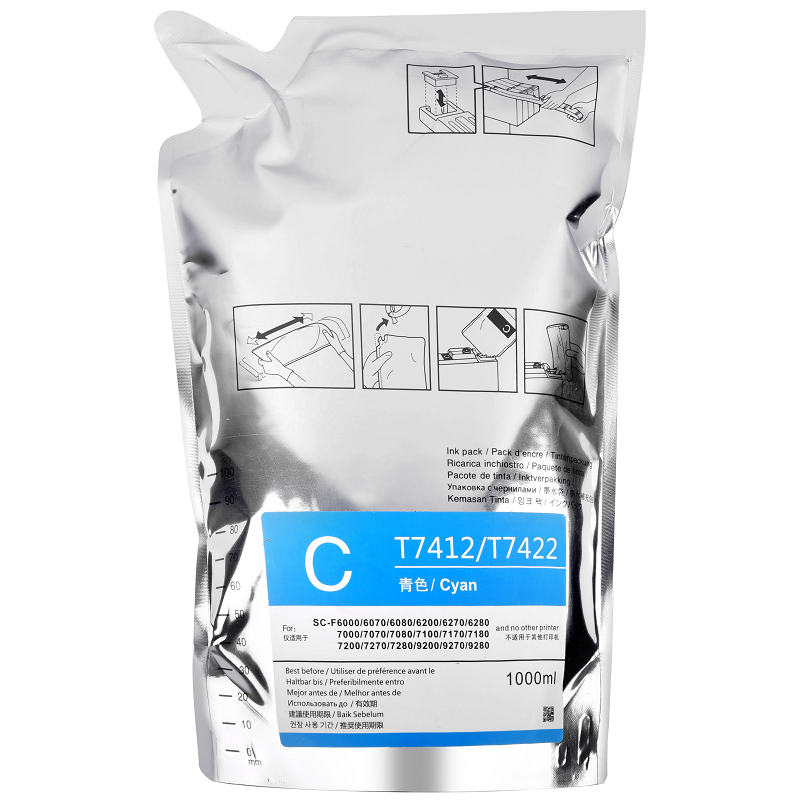 tintas epson original High Quality 1000ML epson copy sublimation Ink for epson surecolor f6070 T7414/T7424 Printers